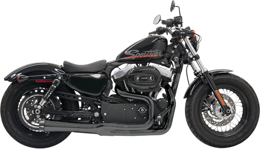 BASSANI XHAUST Mega Power Exhaust - Black 1X22RB