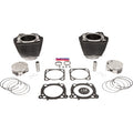 S&S CYCLE 136" Cylinder Kit - 4.625" Stroke - Wrinkle Black w/Highlighted Fins - M8 910-0848A