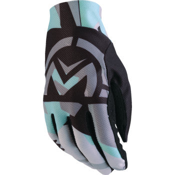 MOOSE OFFROAD MX2™ Gloves - Black/Teal - Large 3330-7959