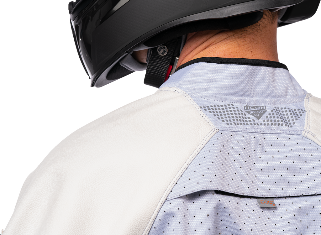 ICON Mesh AF™ Leather Jacket - White - Small 2810-3902