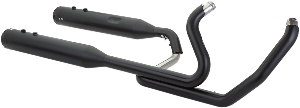 S&S CYCLE El Dorado Dual Exhaust System - Black - Black Thruster 550-0700C