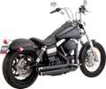 VANCE & HINES Big Shots Staggered Exhaust System - Black 47338