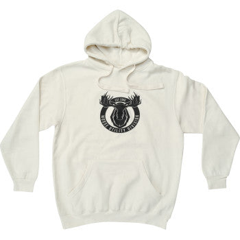 MOOSE OFFROAD MUD Badge Hoodie - Natural - Large 3050-6961