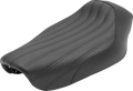 SADDLEMEN Knuckle Solo Seat - Ribbed - Black - FXD '04-'05 804-04-0023