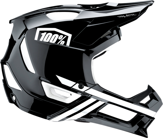 100% Trajecta Helmet - Fidlock - Black/White - Medium 80003-00006