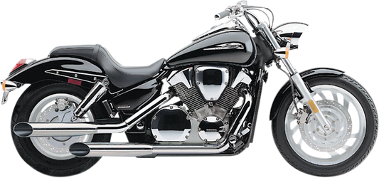 COBRA Slashcut Mufflers - Chrome - VTX1300 1180SC