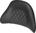 SADDLEMEN Tour-Pak Backrest Pad Cover - Lattice Stitched - Black 01-11884LS