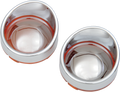 DRAG SPECIALTIES Visor-Style Bezel/Lenses - Amber/Mirror L22-6828AC