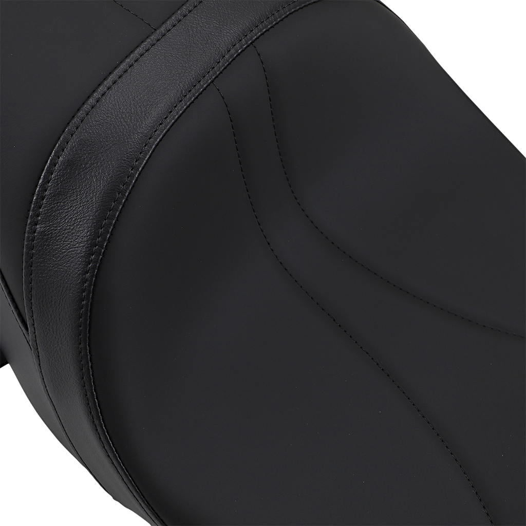 DRAG SPECIALTIES Low Touring Seat - Mild Stitched - Yaffe Tanks - FL '18-'22 0801-1069