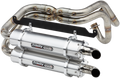 TRINITY RACING Dual Exhaust - Brushed 2019-2024 Honda Talon 2 and 4 seat TR-4170D