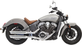 BASSANI XHAUST 3" Mufflers for Scout - Chrome 8S27SC