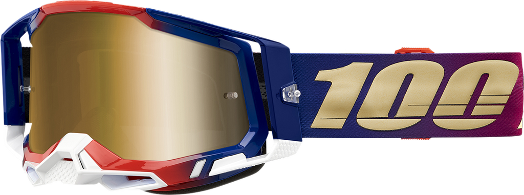 100% Racecraft 2 Goggles - United - True Gold 50010-00009