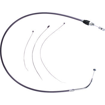 DRAG SPECIALTIES Quick Connect Clutch Cable - Upper - Black/Chrome 0652-3175
