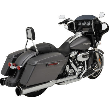 KHROME WERKS 2-into-1-into-2 Dominator-SR Exhaust System - Chrome - Without End Caps - M8 Touring  200400A-SR