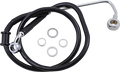DRAG SPECIALTIES Brake Line - +2" - Black - '15-'17 Softail 618302-2BLK