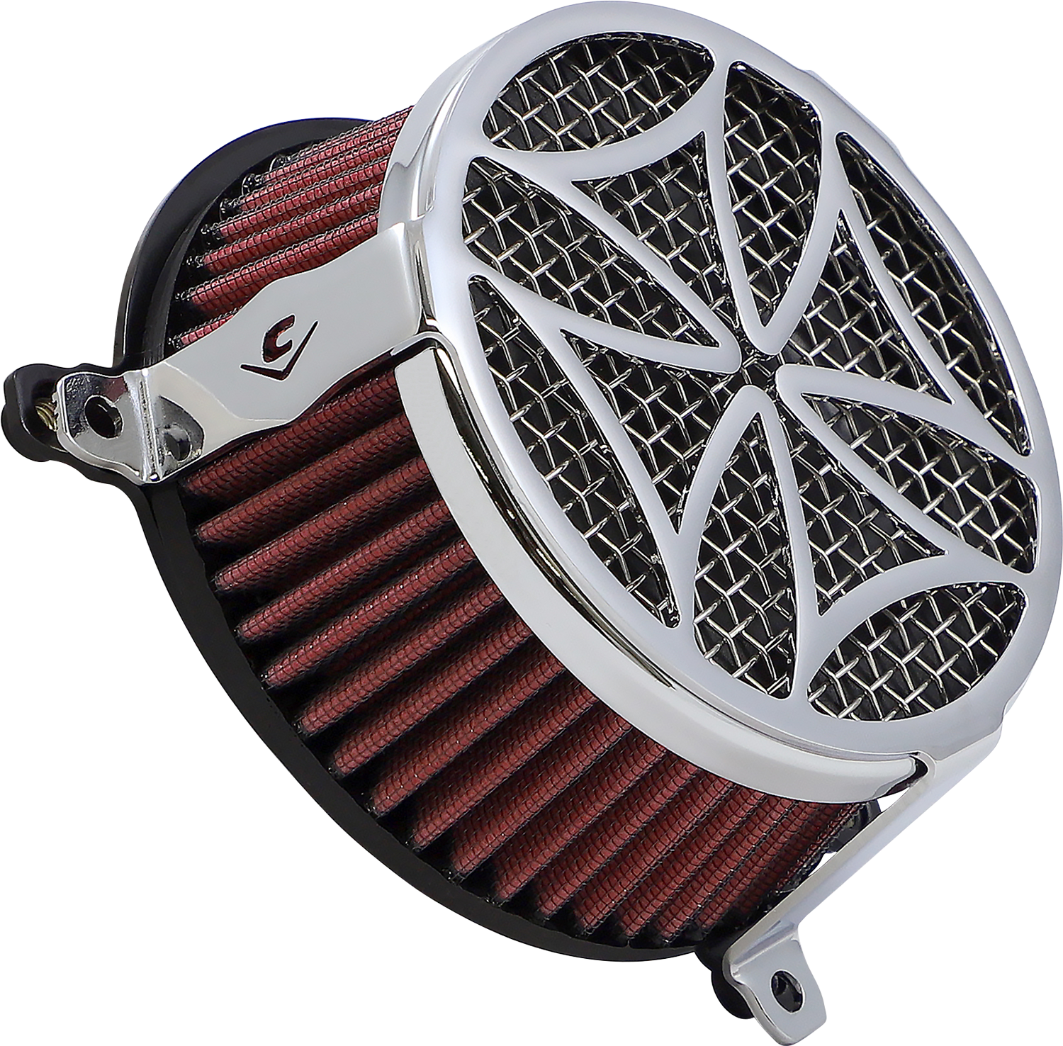 COBRA Air Filter - Cross - Chrome 606-0101-02-SB