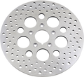 DRAG SPECIALTIES Drilled Brake Rotor - Front - 11.5" - Harley-Davidson 060176ASP-BC648