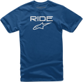ALPINESTARS Ride 2.0 T-Shirt - Blue/ White - 2XL 10387200079202X