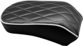 LE PERA Bare Bones Pillion Pad - White Diamond - Black - FLDE/FLHC '18-'22 LYX-007PDMWTP