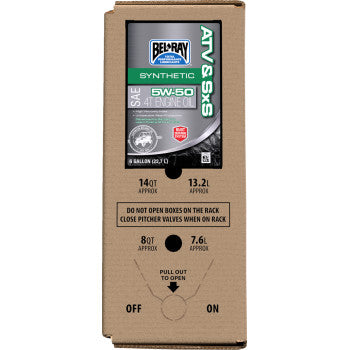 BEL-RAY ATV & SxS Synthetic Oil - 6 US Gal - Box in Bag 3601-0938