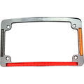 CUSTOM DYNAMICS License Plate Frame - LED - Chrome TF05-23-C