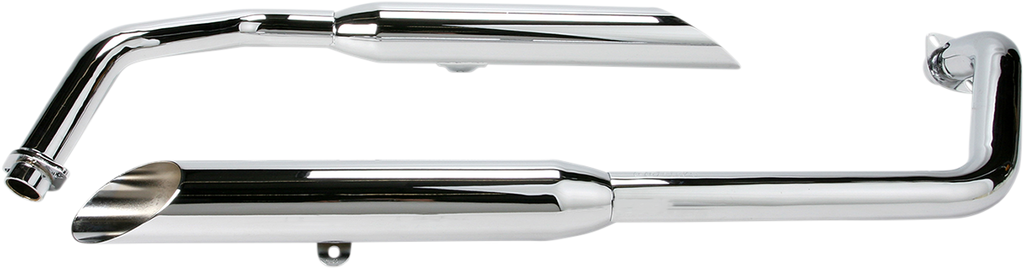COBRA Classic Slashcut Exhaust - Chrome - Shadow Spirit 1374SC