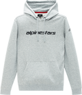 ALPINESTARS Linear Hoodie - Heather Gray/Black - Large 1213516701026L