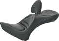 SADDLEMEN Seat - Explorer - With Backrest - Stitched - Black - Softail 8152JS