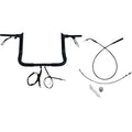 FAT BAGGERS INC. 1-1/2" EZ Install Pointed Top Handlebar - 12" - Black 849012-B