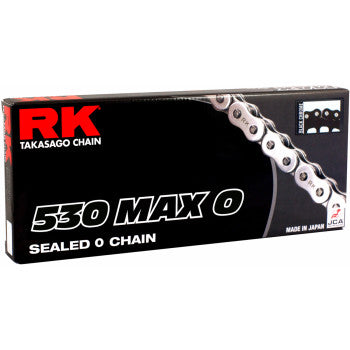 RK 530 Max O - Drive Chain - 120 Links - Black/Chrome 530MAXO-120-BC