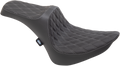DRAG SPECIALTIES Predator III Seat - Double Diamond - Silver Stitching 0802-1367