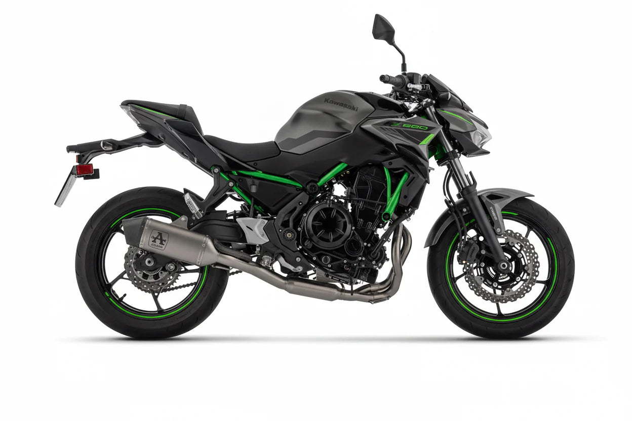 KAWASAKI  Z650 / NINJA 650 / VERSYS 650 E5+ 2025 FULL SYSTEM WITH VELOCE TITANIUM SILENCER - 77501vl