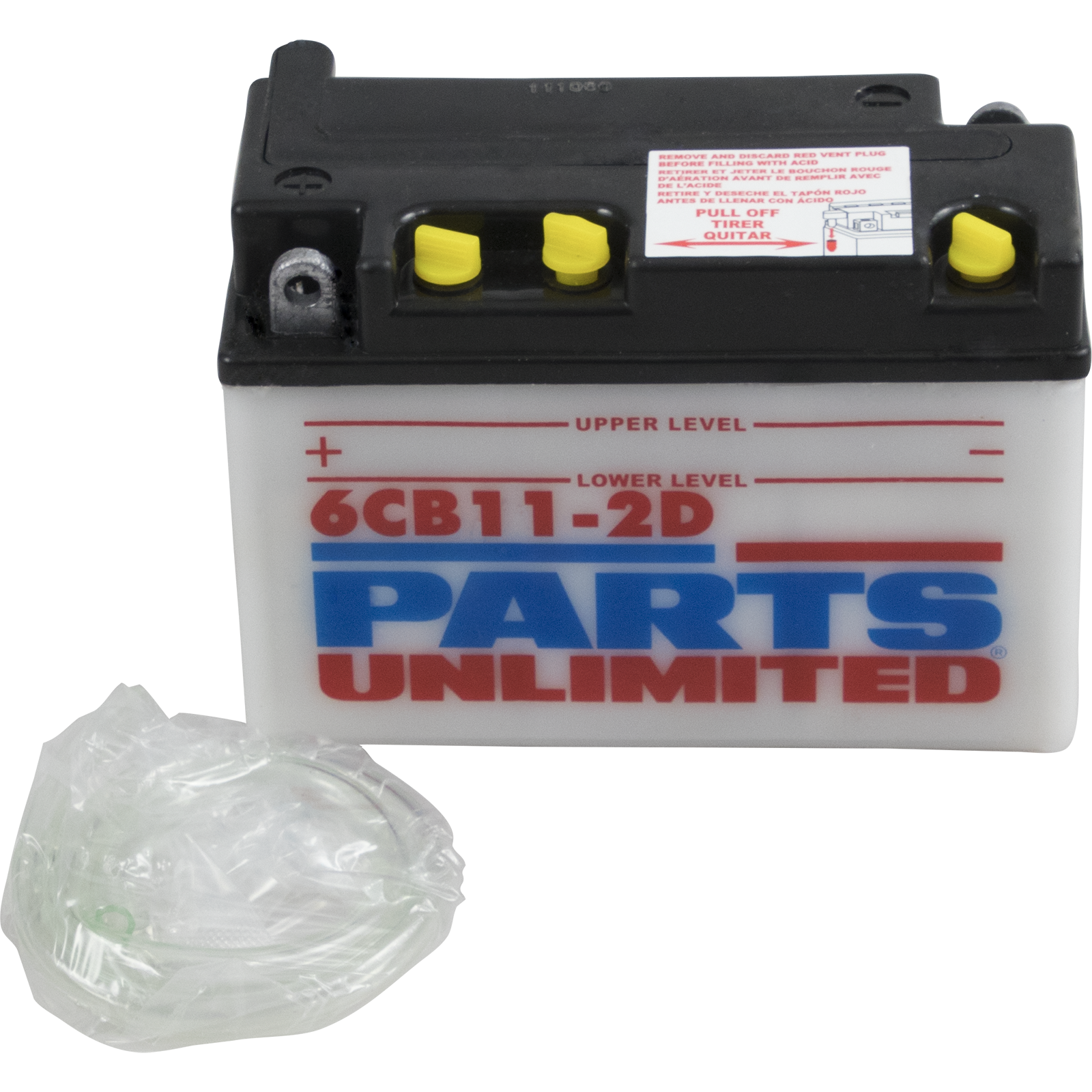 Parts Unlimited Conventional Battery 6cb112d