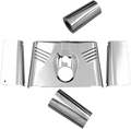 DRAG SPECIALTIES 5-Piece Fork Tins - Chrome - Ribbed - '86-'17 FLST 74157