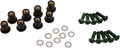 PUIG HI-TECH PARTS Windscreen Screw Kit - Green 0957V