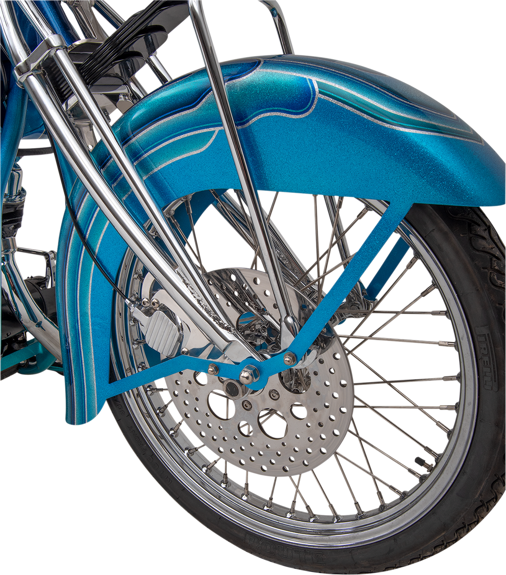 DRAG SPECIALTIES Drilled Brake Rotor - Front - 11.5" - Harley-Davidson 060176ASP-BC648