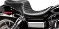 LE PERA Cherokee Seat - Pleated - Black Wide Glide FXDWG 1996-2003  LN-023PT