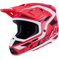ALPINESTARS SM7 Helmet - Deed - Gloss Red/Black/White - XL 8302426-3139-XL