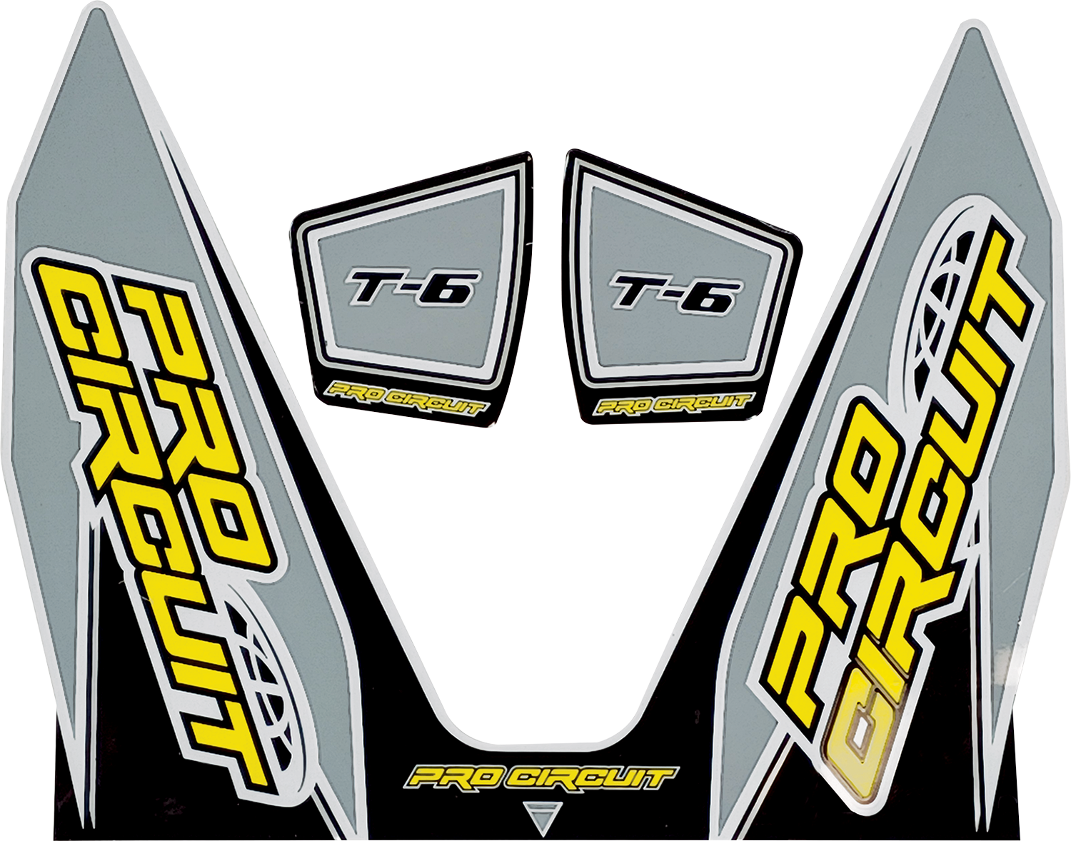 PRO CIRCUIT T-6 Decal - Gray DC22T6-GRAY