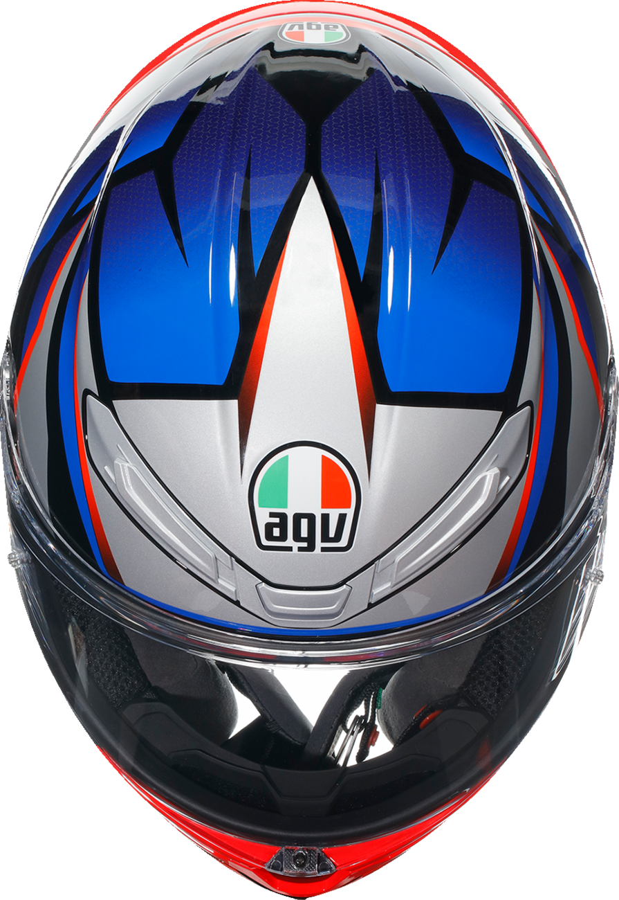 AGV K6 S Helmet - Slashcut - Black/Blue/Red - 2XL 21183950020152X