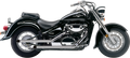 COBRA Drag Pipes Exhaust N/F C50/M50 WITH O2 BUNGS 3267