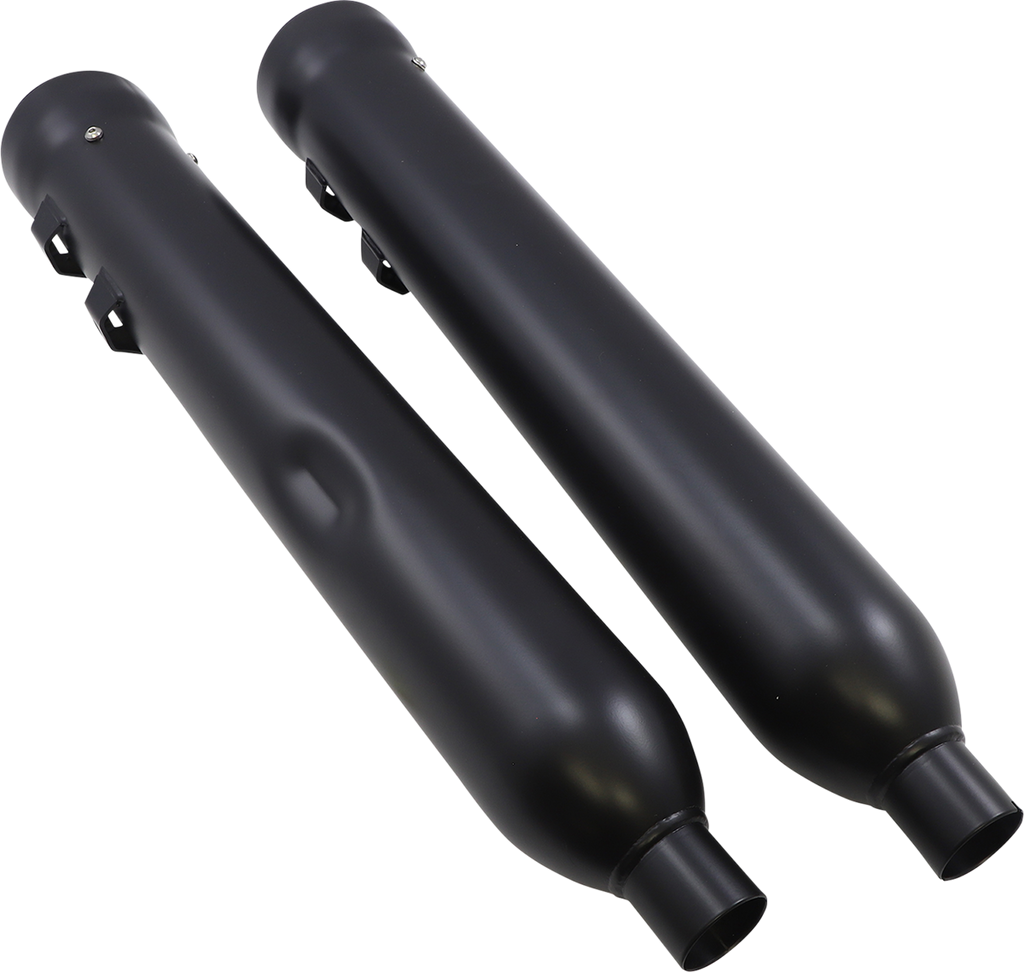 COBRA Neighbor Hater Mufflers for '95-'16 Bagger - Black 6107RB