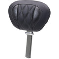 MUSTANG Deluxe Driver Backrest - Diamond - Gunmetal Stitching - FLT/FLH '23-'25 89460GM