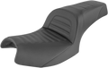 SADDLEMEN Slim Roll & Pleat Seat - Black - Indian I20-06-161