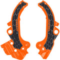 X-Grip Frame Guards - Black/Orange - SX 65
