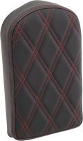 DRAG SPECIALTIES Sissy Bar Pad - Double Diamond - Red - 10" 0822-0442