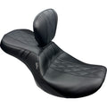 LE PERA Outcast Seat - With Backrest - GT2 Inlay - FLH/FLT '23-'24 LV-997BRGT2