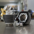 S&S Cycle 99-06 BT 4in Bore 4in Stroke Cylinder Kit - Wrinkle Black w/ Highlight 910-0646