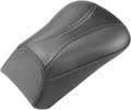 SADDLEMEN Dominator Pillion Pad - Standard Reach - Black w/ Gray Stitching 800-01-0162