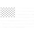FACTORY EFFEX Die-Cut Decal - US Flag - Black/White - 3 Pack 28-94000